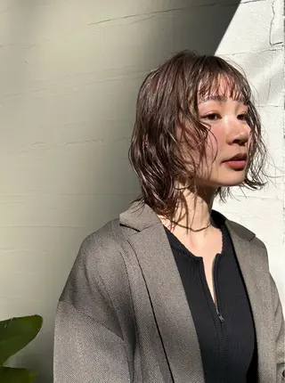 ショート カラー じゅわっと暖色カラー 🍊Moemiのヘアスタイル