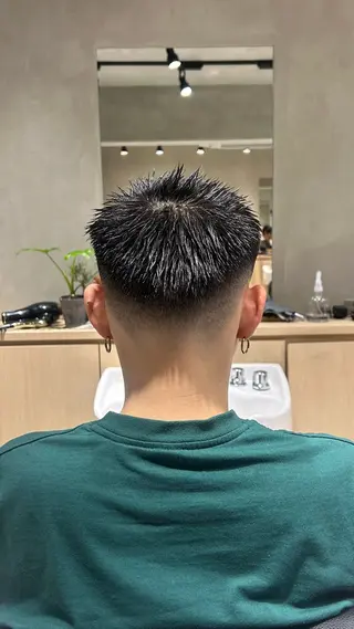 ショート メンズ 【明大前フェード/ メンズパーマ/岳】のヘアスタイル