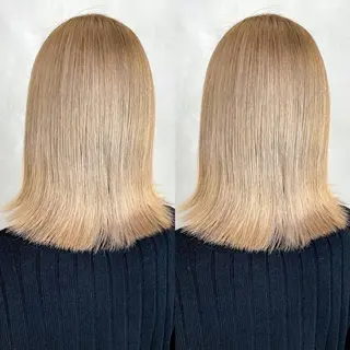 セミロング カラー 透明感カラー🤍/ 髪質改善🖤airiのヘアスタイル