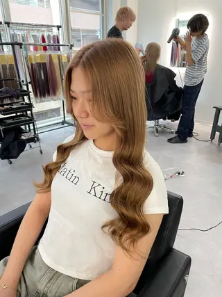 ロング カラー ヘアアレンジ Cielro/ダブル カラー/西田咲希のヘアスタイル