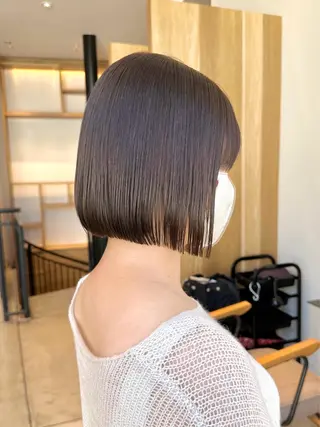 ショート ボブ/ショート/ 縮毛矯正/岸本恭明のヘアスタイル