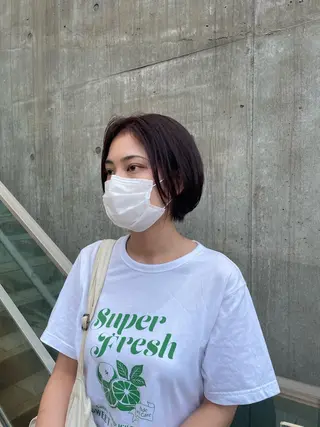 ショート カラー ヘアアレンジ 中尾 塁のヘアスタイル