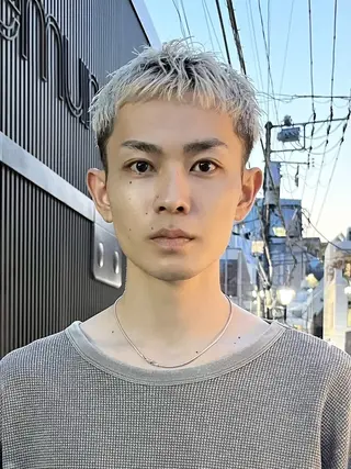 ショート カラー メンズ 渋谷 メンズカット 佐伯 将のヘアスタイル