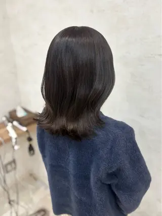 ミディアム 杉田 涼のヘアスタイル