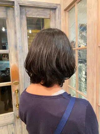 ミディアム パーマ Kasuga Sayuriのヘアスタイル