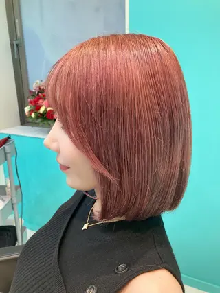 ミディアム カラー 🫧透明感✨ブリーチ 💫ダメージレス🫧のヘアスタイル