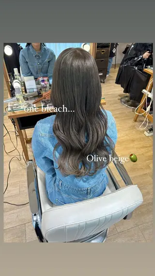 セミロング カラー ヘアアレンジ ハイトーンピンク🍑 ブリーチ🍑RINAのヘアスタイル