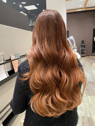 ロング カラー k-twoたき✨艶感 カラー／美髪矯正のヘアスタイル