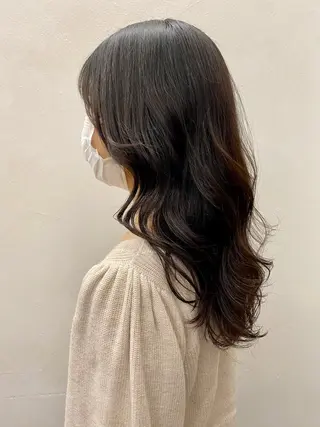 セミロング カラー 似合わせレイヤー/ ニュアンスパーマ高倉のヘアスタイル