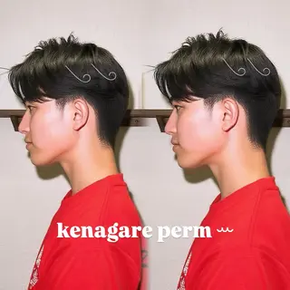 ショート パーマ 透明感カラー×レイヤ ー🧊横田 冴のヘアスタイル