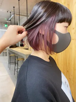 ミディアム カラー ヘアアレンジ son hair HIROEのヘアスタイル