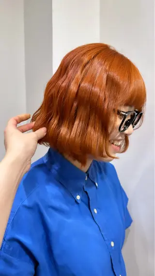 カラー noa / 郡山ボブ ×透明感カラーのヘアスタイル