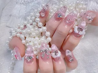 ネイル 🎀鈴音🎀 ワンホンネイルのネイルデザイン