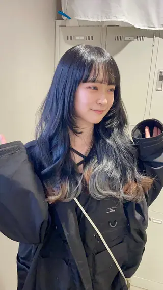 ロング カラー *モデル募集🤍横浜 透明感カラー🫧のヘアスタイル