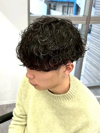 パーマ メンズ メンズカット/パーマ Tomomi💙のヘアスタイル