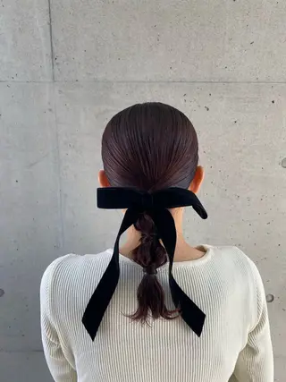ヘアアレンジ 豊橋/菜月/ブリーチ /艶カラーハイトーンのヘアスタイル