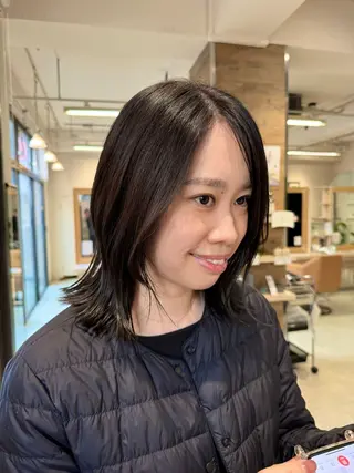 ミディアム カラー runa ショート/ボブのヘアスタイル