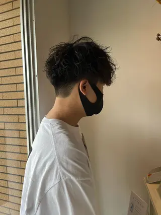 ショート パーマ ニュアンスパーマ/ レイヤー/茶屋町のヘアスタイル