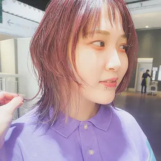 ミディアム カラー 大野 あさみのヘアスタイル