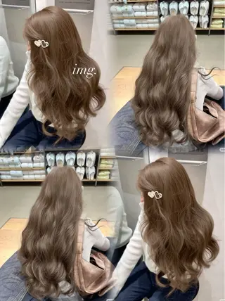 ロング カラー 透明感ヘア/ベージュ 🩶shiho🩶のヘアスタイル