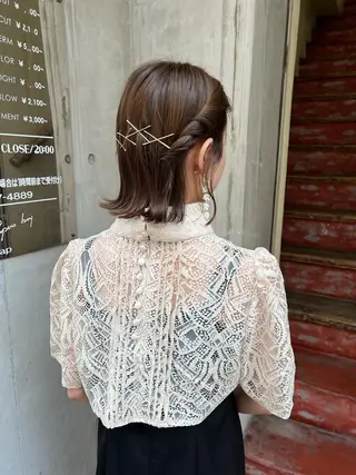 ショート カラー ヘアアレンジ 「sumi」 AMIのヘアスタイル