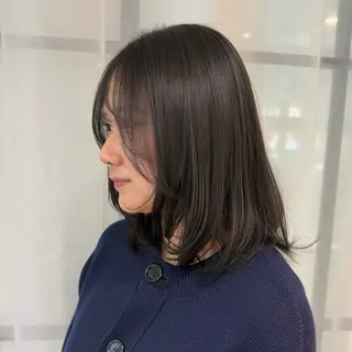 ミディアム カラー nana/ボブ/ レイヤー/梅田のヘアスタイル