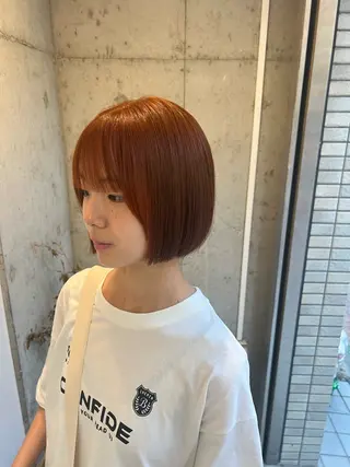 ショート カラー 🌝ぷる艶ハイトーン 柔らかヘア🍅まあやのヘアスタイル