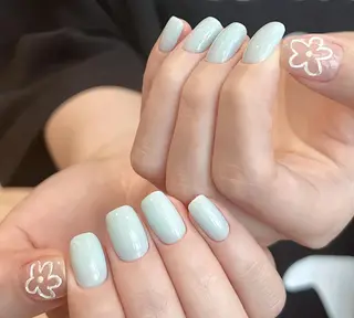 ネイル By moonネイル 🌷ワンホン/韓国風のネイルデザイン