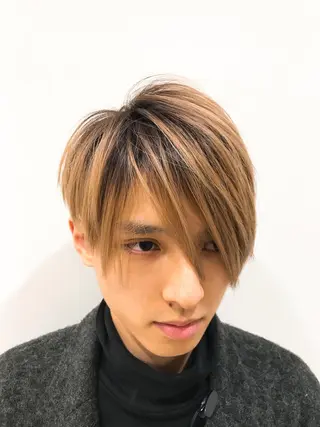 ショート メンズ クロスパーマ松永裕久 似合わせカットのヘアスタイル