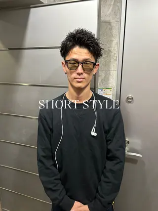 ショート パーマ メンズ 💈メンズ短髪特化 ✂︎伊藤大輝💈のヘアスタイル