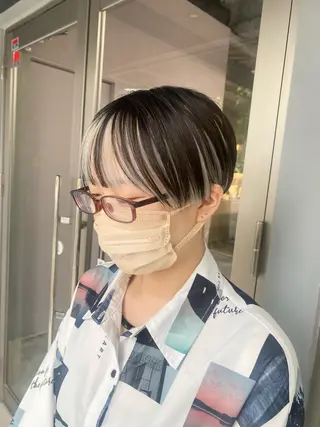 ショート カラー 前橋 姫奈のヘアスタイル