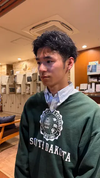 ショート パーマ メンズ mashu/ブリーチ /ストレート/らなのヘアスタイル