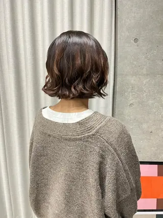 ショート パーマ ロングパーマ木村 ボブパーマのヘアスタイル