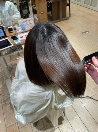 ミディアム カラー 美髪/髪質改善 川口凌弥のヘアスタイル