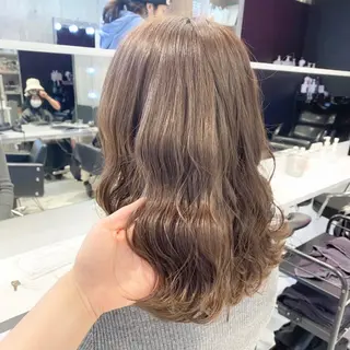 セミロング カラー ヘアアレンジ メンズ キッズ お悩み解決美容師 💐AMIのヘアスタイル