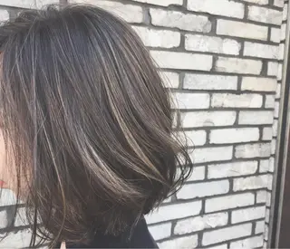 ミディアム カラー パーマ 上新庄NO1髪質改善 See.店長深田強のヘアスタイル
