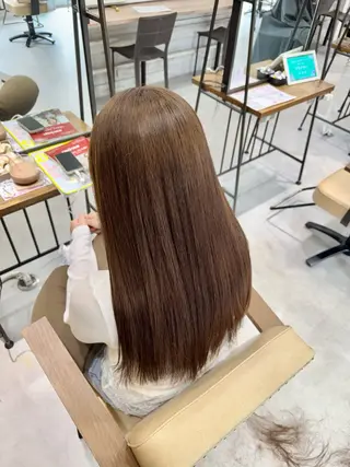 ロング カラー ブリーチなしwカラー /艶カラー/oukaのヘアスタイル
