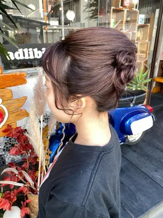 ミディアム ヘアアレンジ 玉木 育実のヘアスタイル
