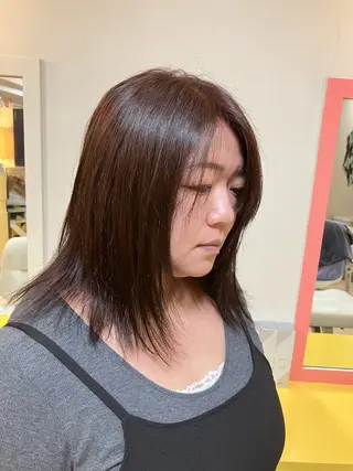 セミロング 横田 尚登のヘアスタイル