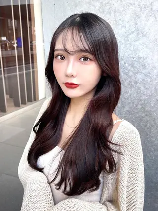 セミロング カラー パーマ ヘアアレンジ キッズ ネイル マツエク・マツパ アイブロウ 顔周り特化/韓国ヘア /レイヤー/吉野幸大のヘアスタイル