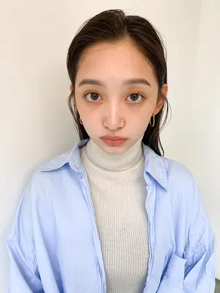 セミロング カラー ボブ/顔まわりカット 💫大澤奈緒美のヘアスタイル