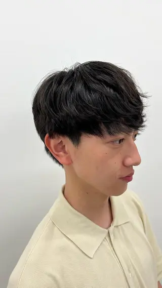 ショート パーマ メンズ 🏆メンズヘア特化 🥇代表りんぺーのヘアスタイル