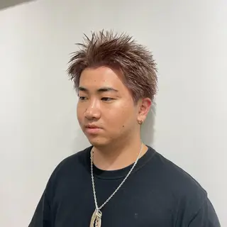 ショート カラー メンズ 立川メンズ特化/ パーマ職人/氣田瞬介のヘアスタイル