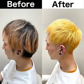 カラー メンズ Soleria 田中慎一のヘアスタイル