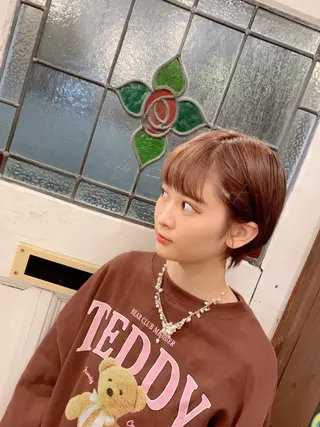 ショート カラー HARUKI💐笹塚 インナーカラーのヘアスタイル