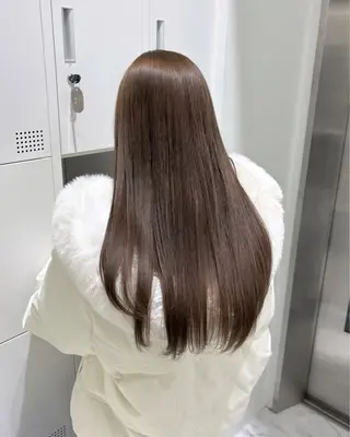 ロング カラー パーマ 似合わせレイヤー/ 縮毛矯正🎀minaのヘアスタイル