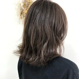 ミディアム カラー 【髪質改善】 梅田　聡のヘアスタイル