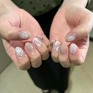 ネイル パラあり！フィルイン 美フォルムのネイルデザイン