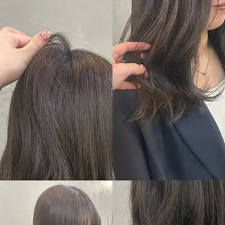 ミディアム カラー 透明感カラー/西梅田 / nagisa🦋のヘアスタイル