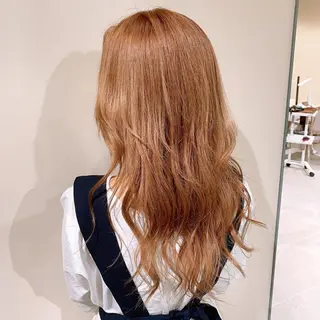 セミロング 渋谷🤍ブリーチ エクステ🤍アミルのヘアスタイル
